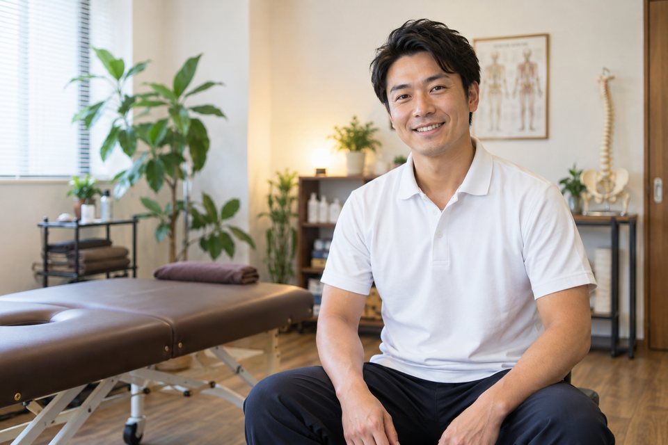 相談の進め方を説明する担当者の撮影見本(AI生成)