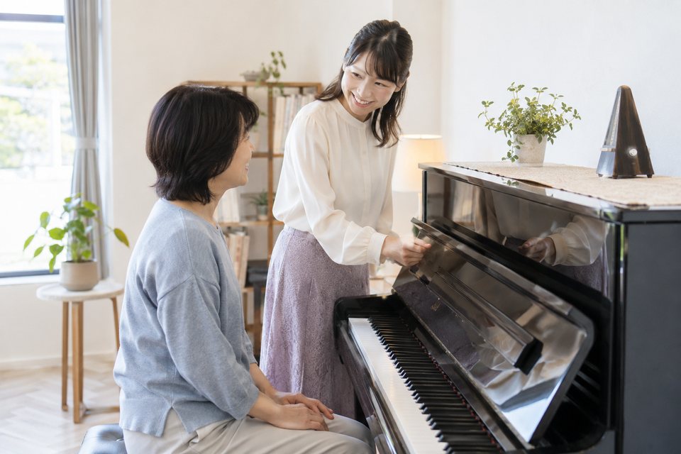 好きな曲を相談する音楽教室（AI生成イメージ）