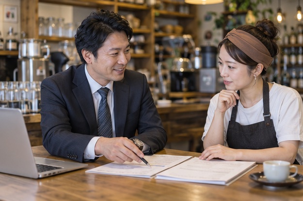 開業と許認可の相談(AI生成イメージ)