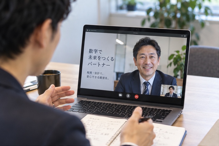 税理士事務所のホームページ相談・ヒアリング（AI生成イメージ）