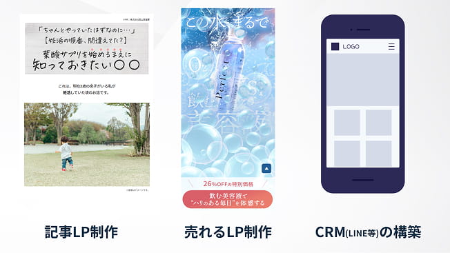 最新のマーケティング施策から王道施策まで積極的にご提案！
