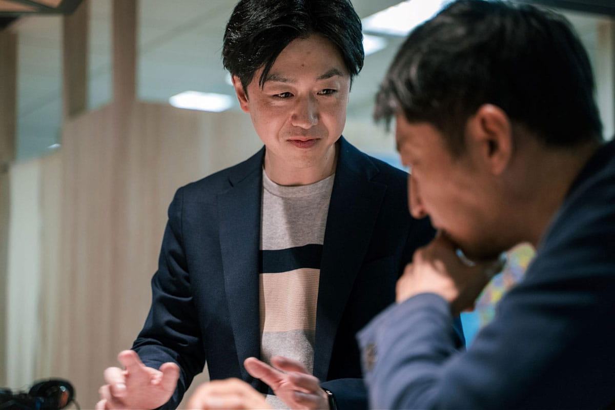 左から長橋、山口氏