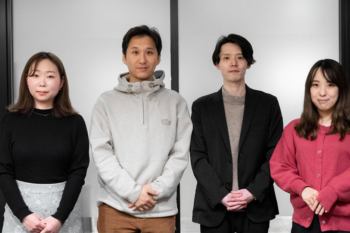 左から工藤さん、村山さん、樫内、有馬