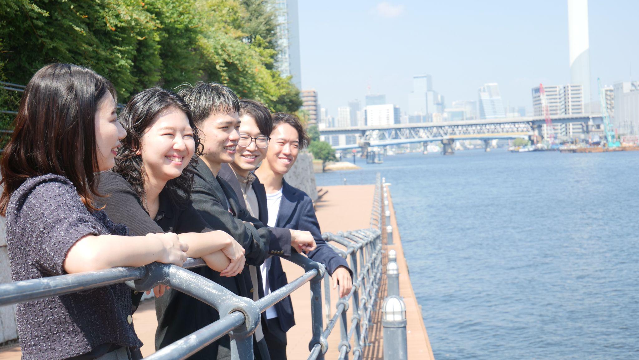 左から吉野、清水、川添、宇治家