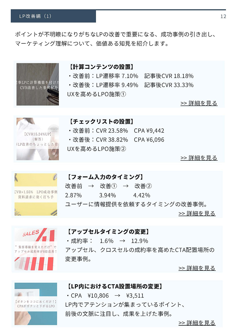 これまでに300本以上の投稿された生の改善事例を一部紹介