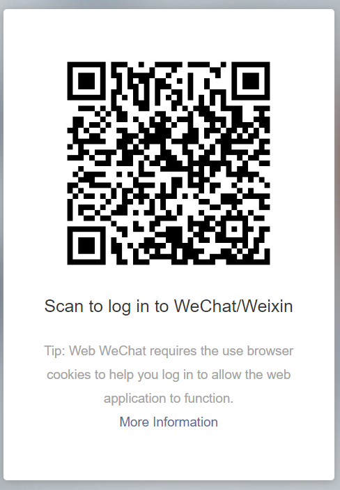 WeChat　PC　QRコード