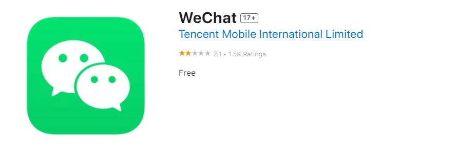 wechat　googleplaystore
