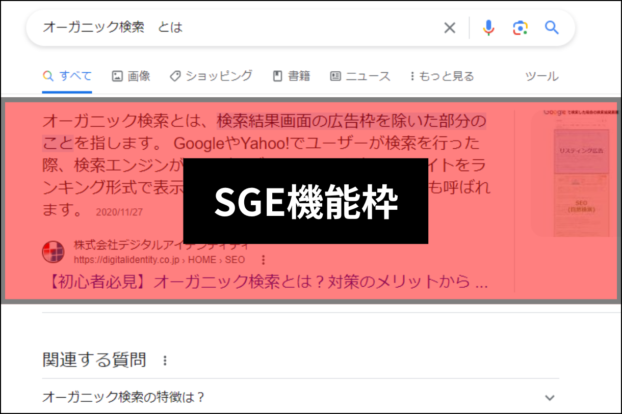 organic search_SGE