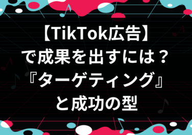 TikTok広告で成果を出すには？ターゲティングと成功の型
