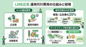 LINE広告運用代行費用の仕組みと相場